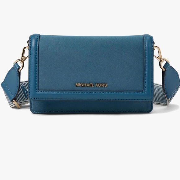 Michael Kors Jet Set Small Nylon Gabardine Smartphone Crossbody Bag - Picture 8 of 13